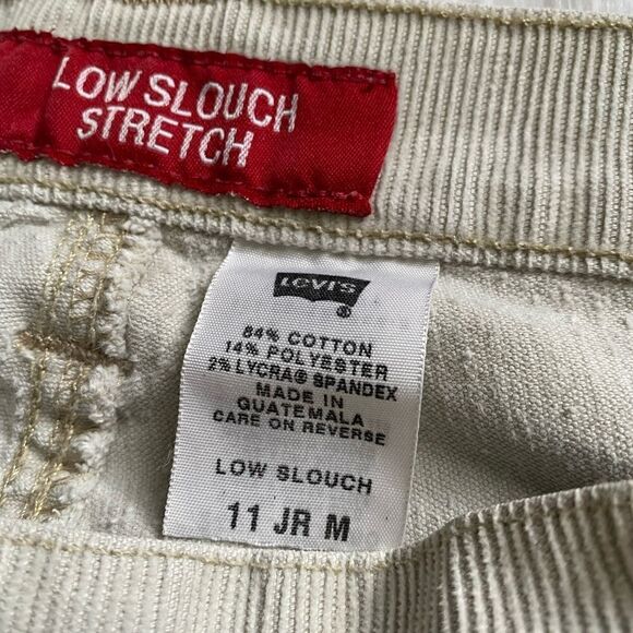 Levi’s Low Slouch Stretch Corduroy Pants Bootcut Size 11 JR Y2K Contemporary - Picture 8 of 10